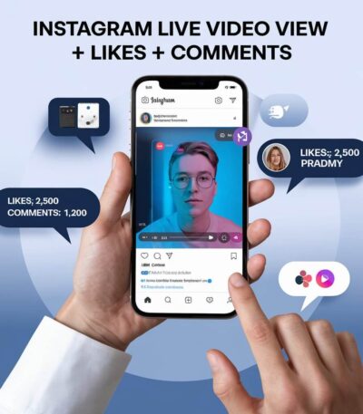 Buy Instagram Live Video View + Likes + Comments