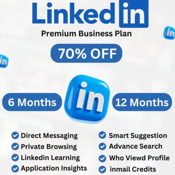 LinkedIn Business Plan 6 month & 1 Year Subscription