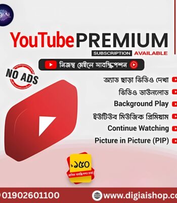 YouTube Premium Subscription price in bangladesh